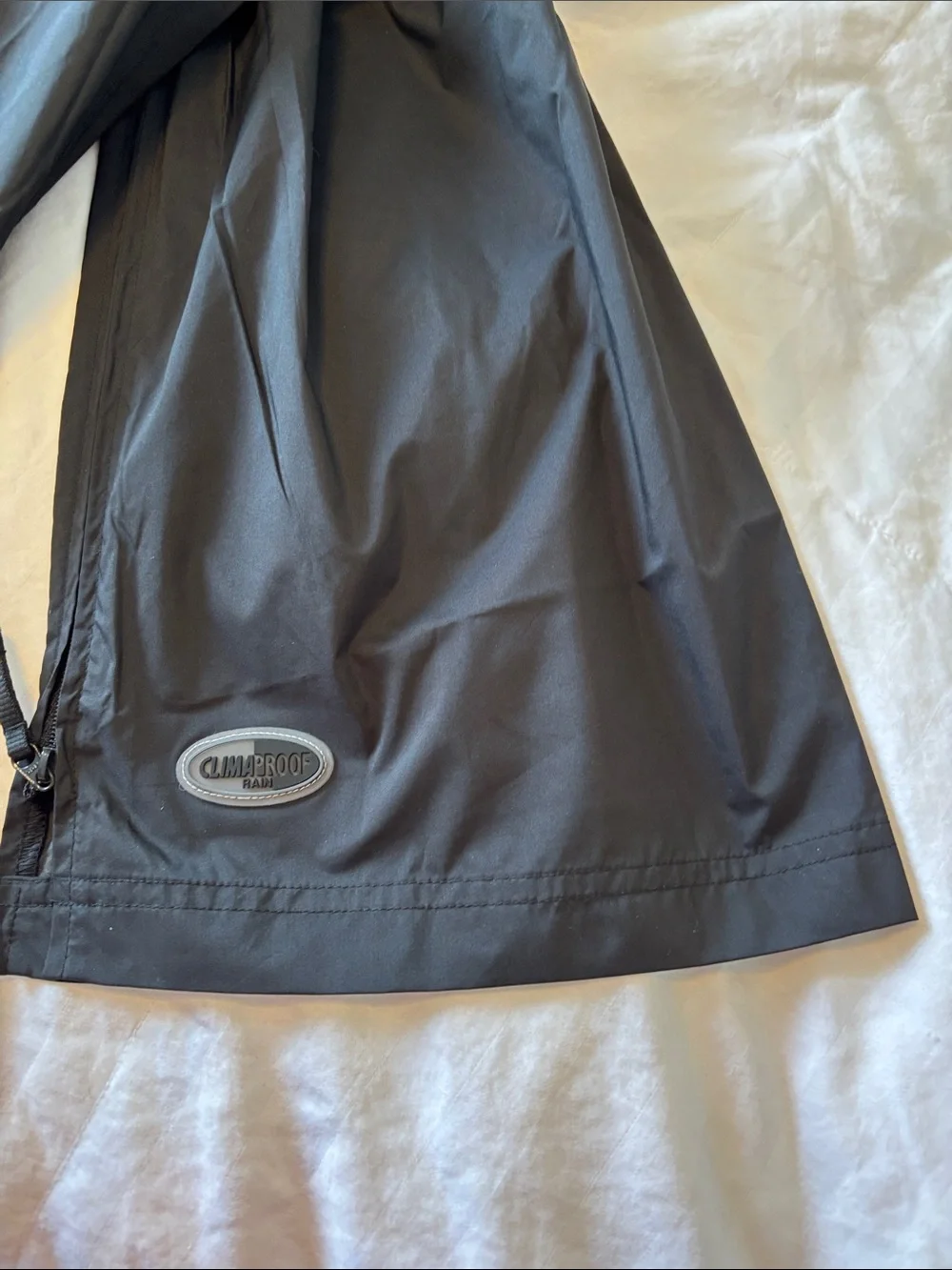 adidas Black Men's Lightweight ClimaProof Rain pants.